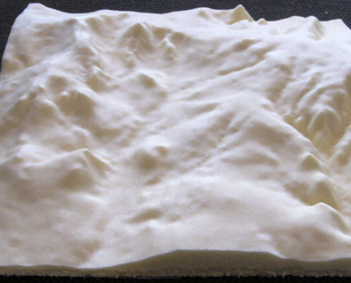 D fraesen landschaftsrelief