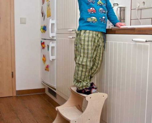 Children's furniture steps wood