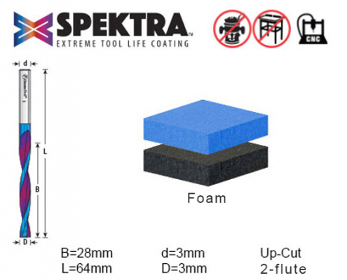 Foam router bit 48442-K Amana Tool technical data