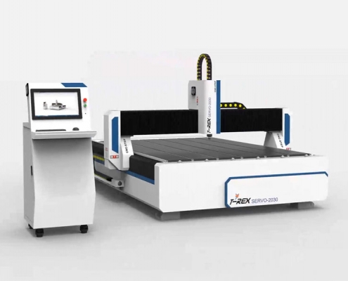 T-Rex Servo-2030 CNC router with control panel and servo motors