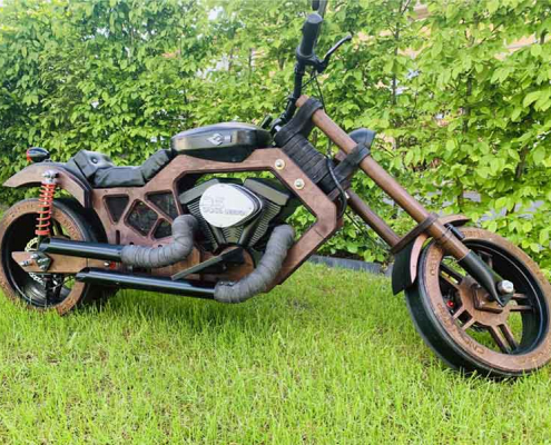 Wooden motorcycle DS-Wood Design