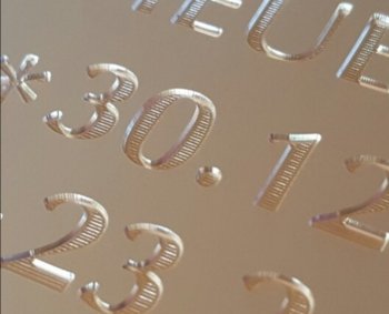 aluminium sign engraving