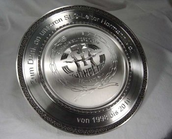 Diamond engraving trophy