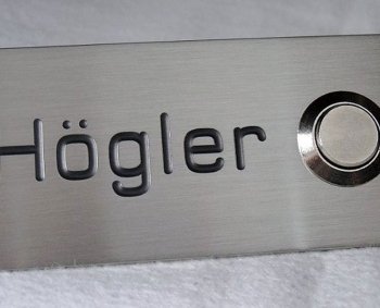 doorbell panel engraving