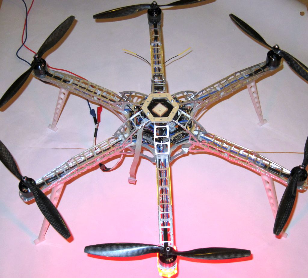 landearme-hexacopter-gestell landearme hexacopter gestell