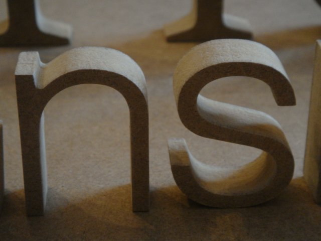 MDF letters MDF letters