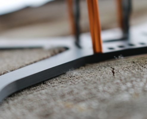 Racecopter Milling Carbon Fiber Closeup Racecopter Milling Carbon Fiber Closeup