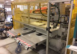 sicherheits umhausung zaun um cnc fraesmaschine