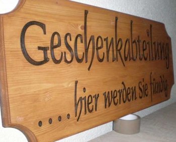sign engraving wood