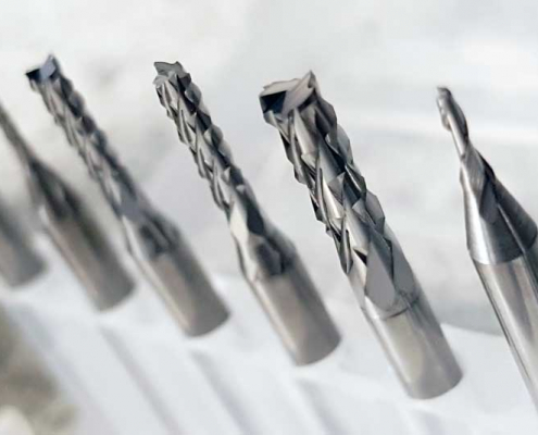 End mills set solid carbide